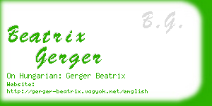beatrix gerger business card